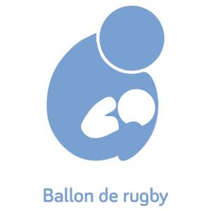 Position le ballon de rugby