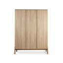 Quax Chambre de bébé 3 pièces (lit évolutif L 140 x Lg 70 cm + commode avec rallonge + armoire 3 portes) Ashi Honey Ash