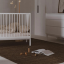 Quax Chambre de bébé 3 pièces (lit L 120 x Lg 60 cm + commode avec rallonge+ armoire 2 portes) Ashi Cream