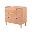 Jaxx Chambre de bébé 3 pièces (lit pour enfant L 140 x Lg 70 cm + commode + armoire 2 portes) Forrest Oak