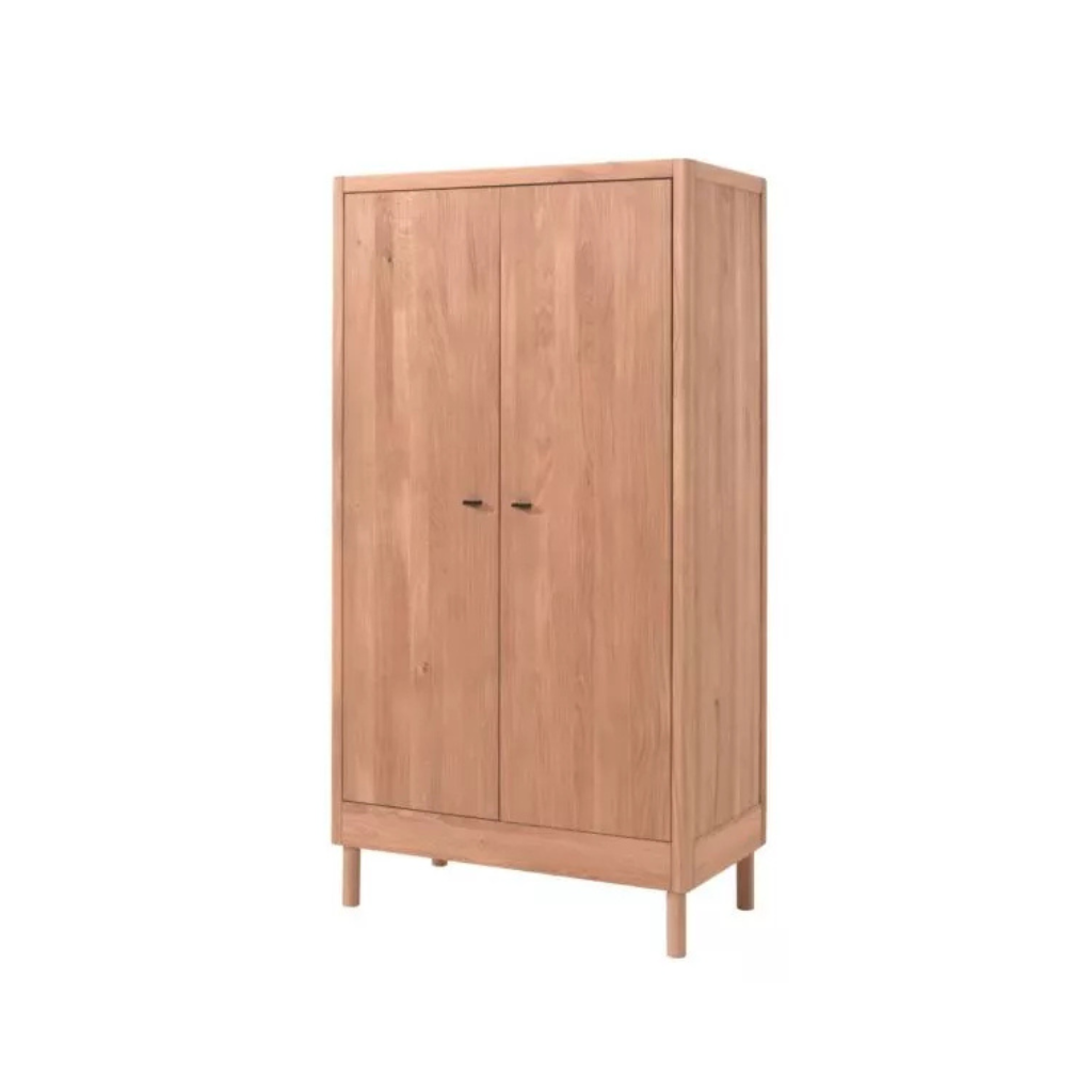 Jaxx Chambre de bébé 3 pièces (lit pour enfant L 140 x Lg 70 cm + commode + armoire 2 portes) Forrest Oak