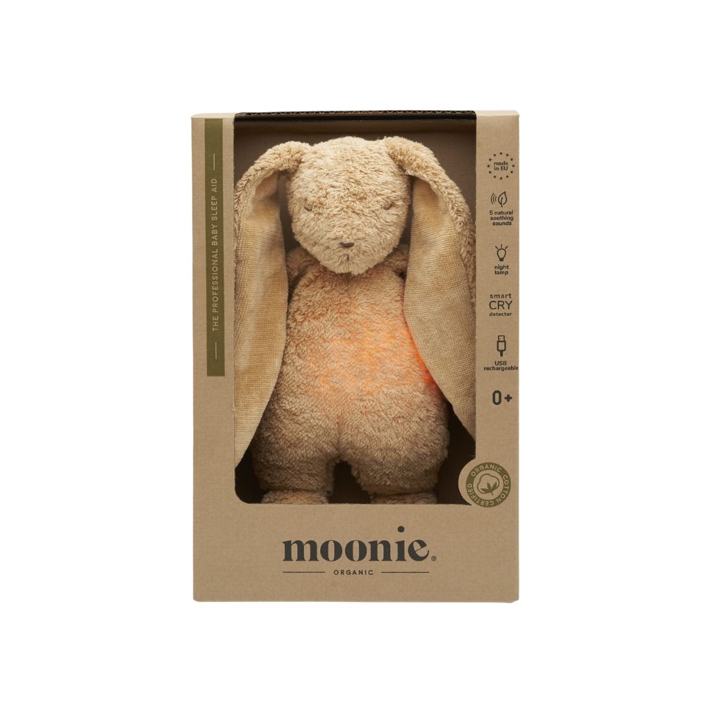 Moonie Knuffel met licht Humming Bunny Cappuccino Nature