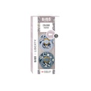 Bibs Fopspeen + 0 maanden Liberty Garden Bobo Blue Multi - 2 stuks