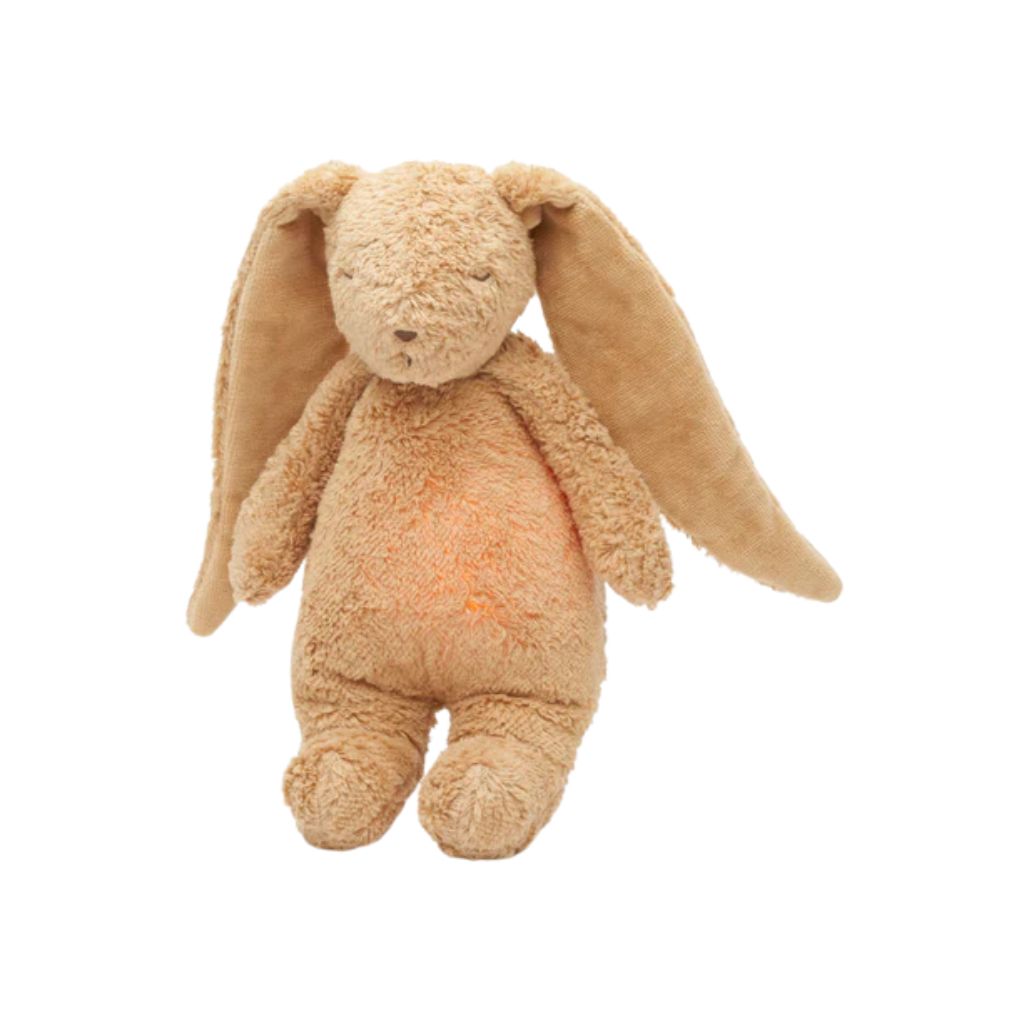 Moonie 2.0 Knuffel met licht en geluid The Humming Bunny Cappuccino 28 cm