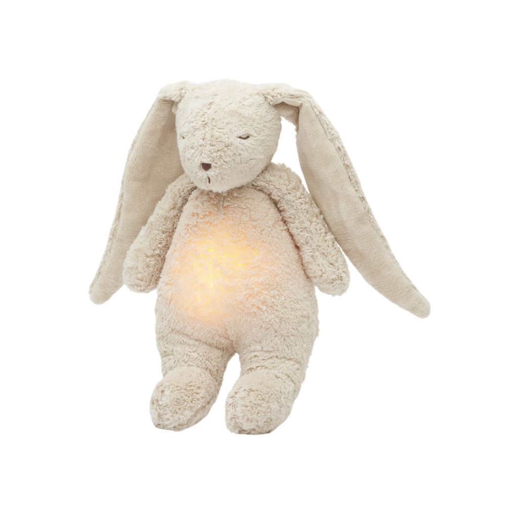 Moonie 2.0 Knuffel met licht en geluid The Humming Bunny Sand 28 cm