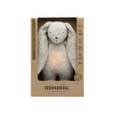 Moonie 2.0 Knuffel met licht en geluid The Humming Bunny Grey 28 cm