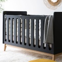 Pericles Omvormbaar babybed Pure black L 120 x B 60 cm