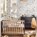 Transland 2-delige babykamer (bed + commode) Steffi zwart