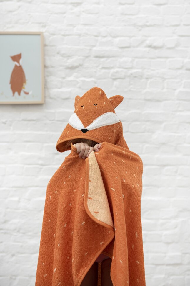 Trixie Badcape Animals Mr. Fox oranje