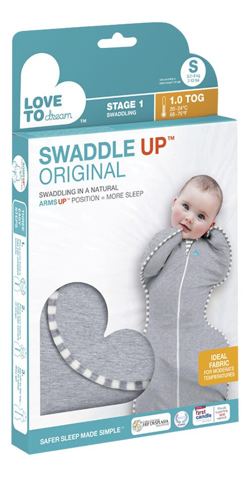 Love to Dream Inbakerzak Swaddle Up Original 0-3 maanden Grey