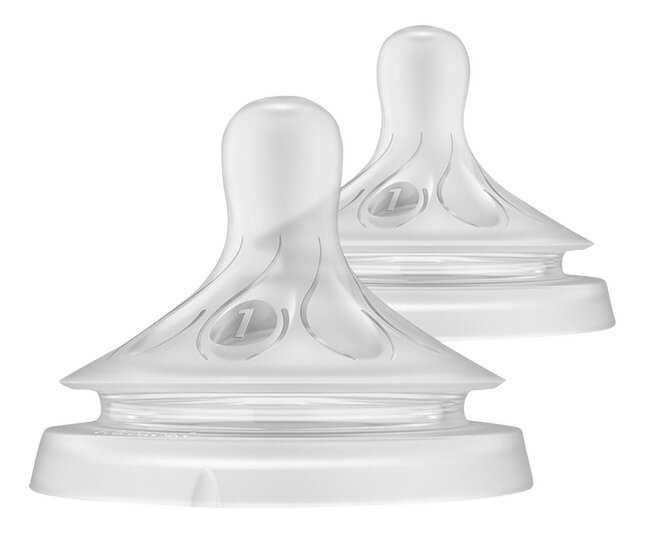 Philips AVENT Speen Natural Response voor pasgeboren baby's - 2 stuks