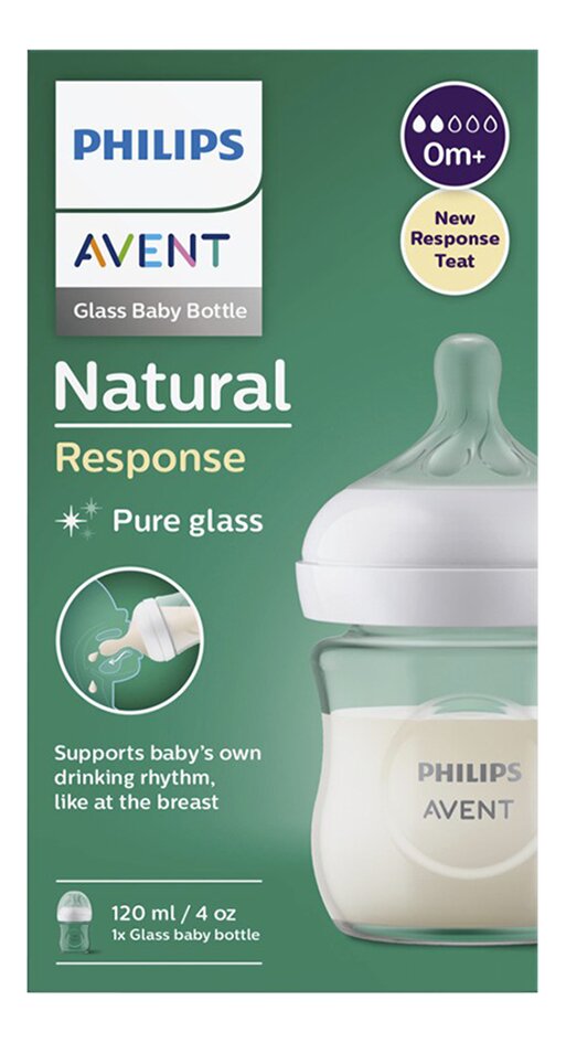 Philips AVENT Glazen zuigfles Natural Response transparant 120 ml