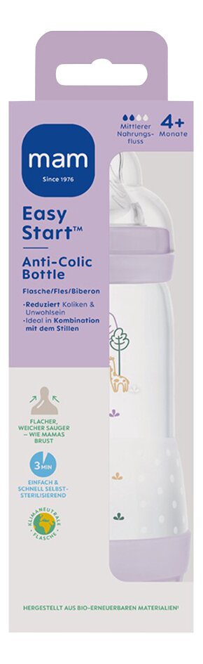 MAM Antikoliekzuigfles Easy Start Anti-Colic Lilac 320 ml