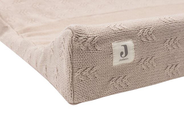 Jollein Hoes voor waskussen Grain Knit Wild Rose