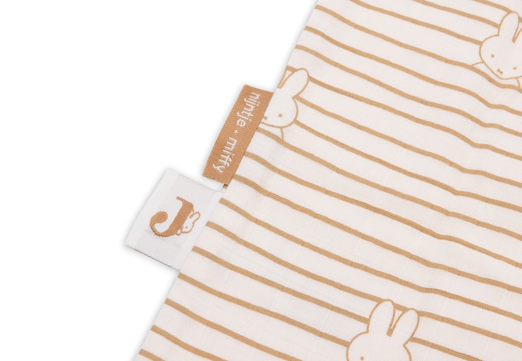 Jollein Slaapzak zomer Hydrofiel 110cm Miffy Stripe Biscuit