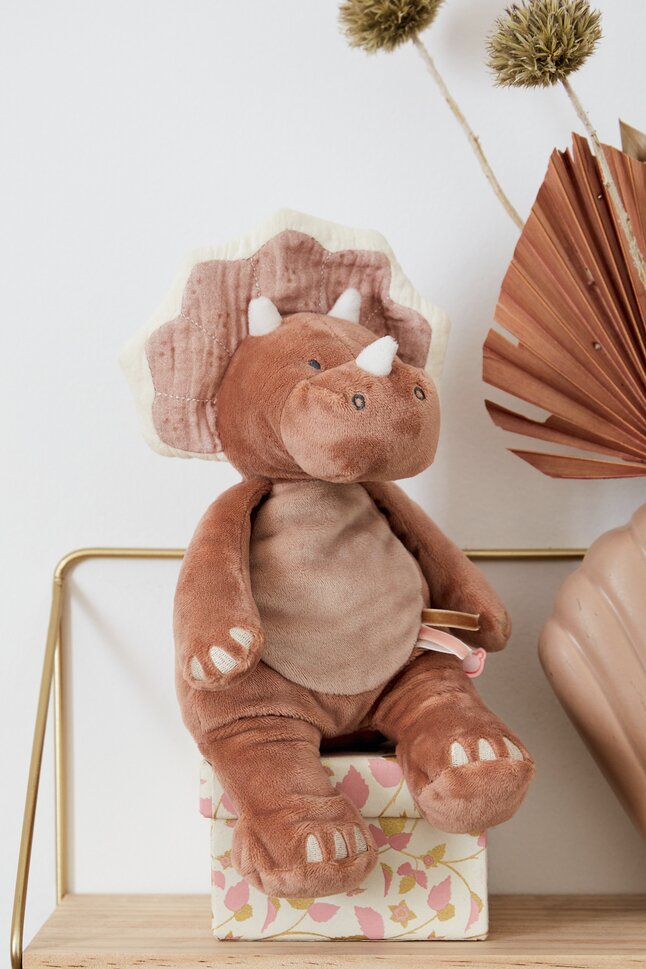 Noukie's Knuffel Popsie, Gigi & Louli - Triceratops Popsie 25 cm