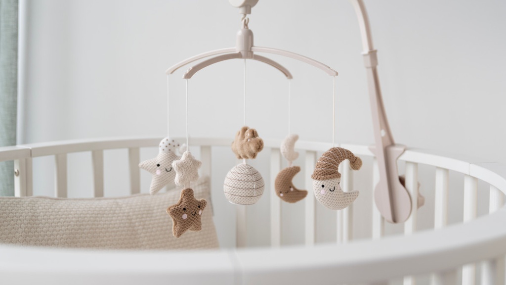 Baby's Only Mobile musical Heaven clay/warm linen