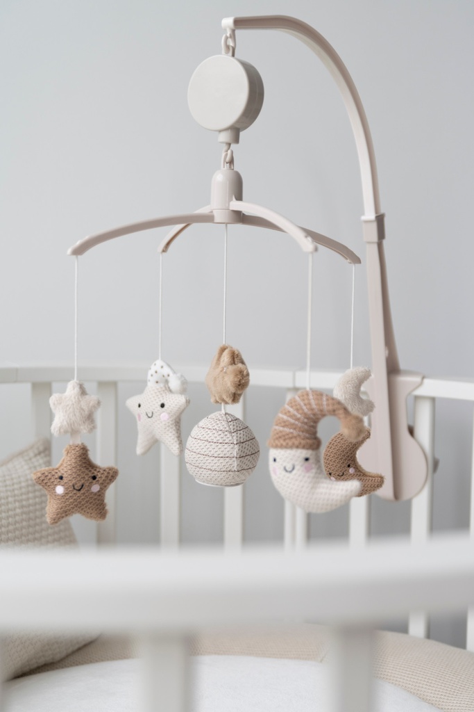 Baby's Only Mobile musical Heaven clay/warm linen