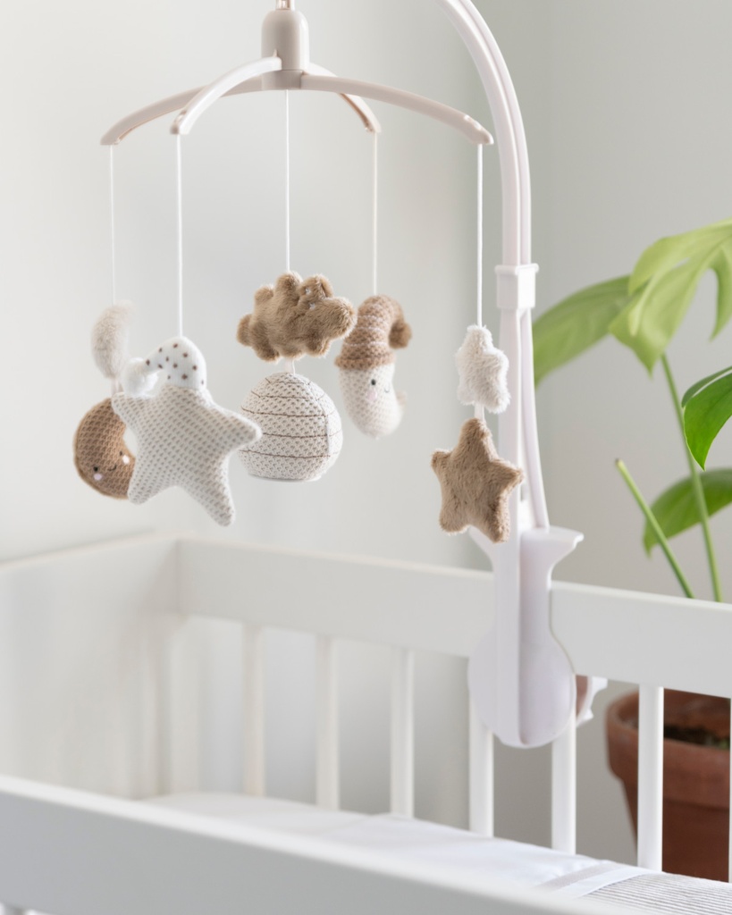 Baby's Only Mobile musical Heaven clay/warm linen