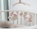 Baby's Only Mobile musical Animals vieux rose/warm linen