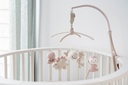 Baby's Only Mobile musical Animals vieux rose/warm linen