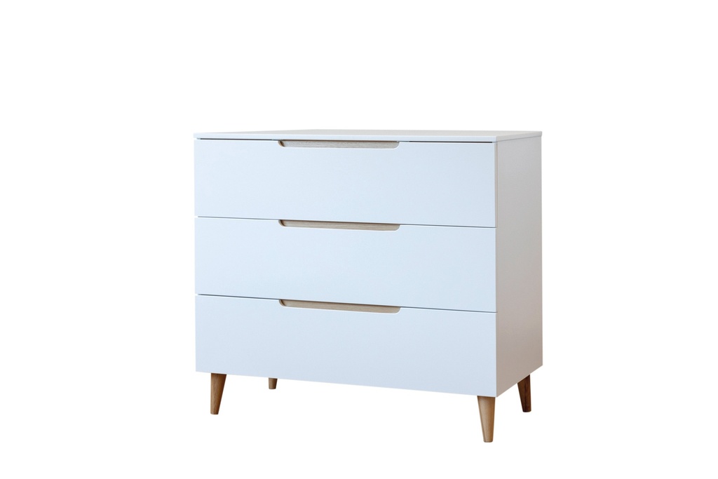 Pericles Chambre de bébé 2 pièces (lit + commode) Boho White