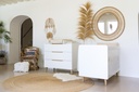 Pericles Chambre de bébé 2 pièces (lit + commode) Boho White