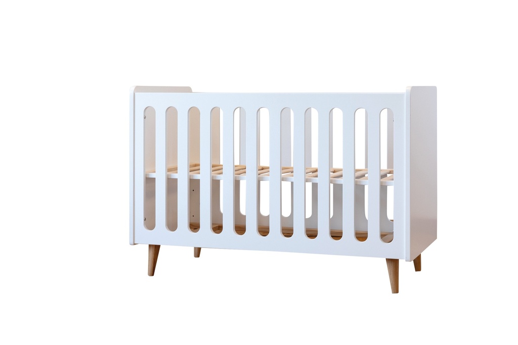 Pericles Chambre de bébé 2 pièces (lit 140 x 70 cm + commode) Boho White