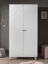 Vipack Armoire 2-portes Billy blanc