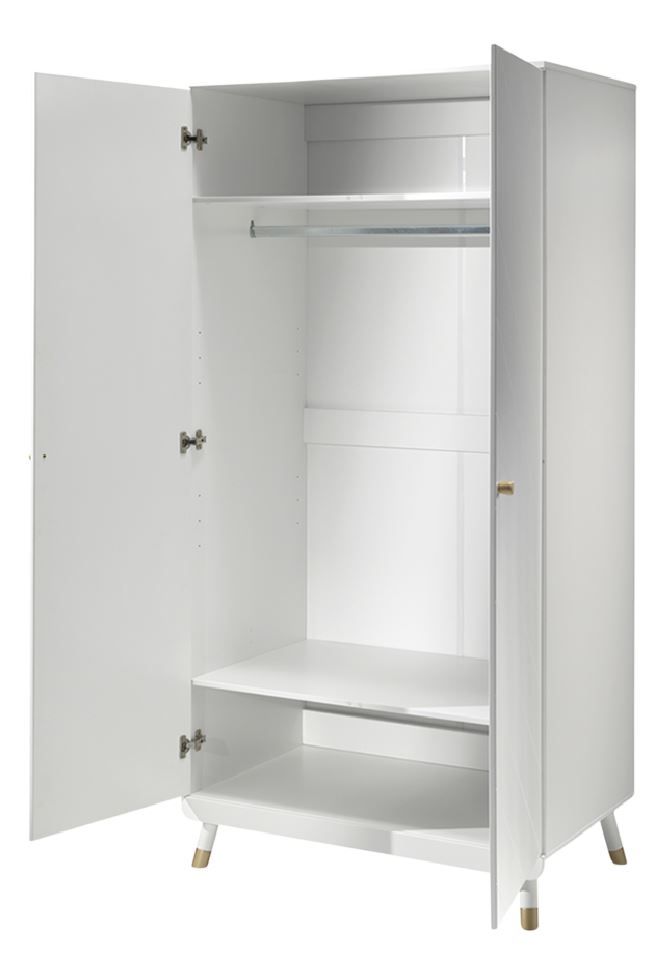 Vipack Armoire 2-portes Billy blanc