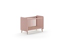 Jaxx 3-delige babykamer (bed + commode + kast met 3 deuren) Billy Terra Roze/wit