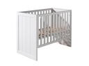 Jaxx 3-delige babykamer (bed + commode + kast met 2 deuren) Erik wit 