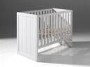 Jaxx 3-delige babykamer (bed + commode + kast met 2 deuren) Erik wit 