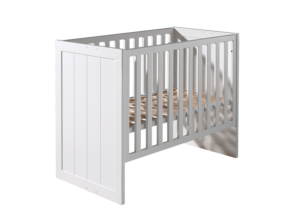 Jaxx 3-delige babykamer (bed + commode + kast met 3 deuren) Erik wit