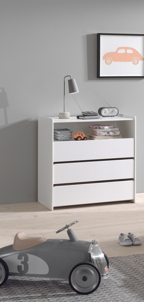 Jaxx Commode avec rallonge Kiddy blanc