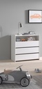 Jaxx Commode avec rallonge Kiddy blanc