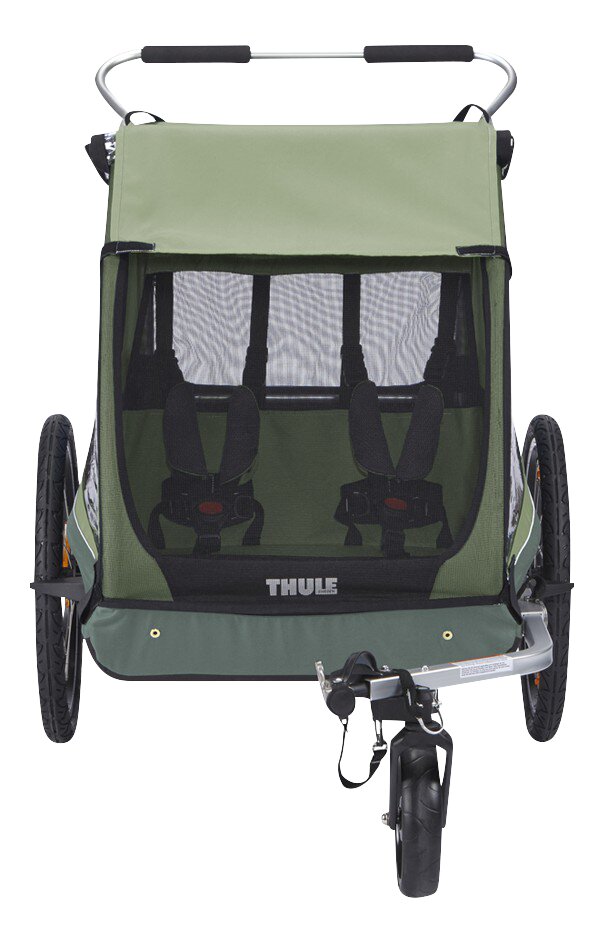 Thule Fietskar Coaster 2 XT Mallard Green met regenhoes