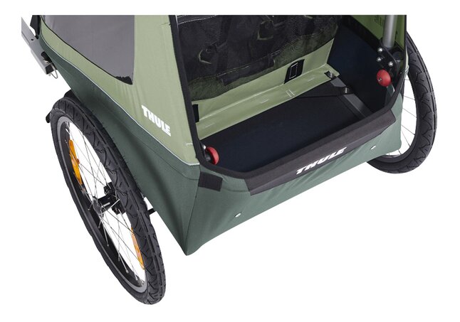 Thule Fietskar Coaster 2 XT Mallard Green met regenhoes