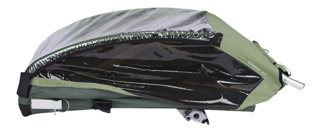 Thule Fietskar Coaster 2 XT Mallard Green met regenhoes