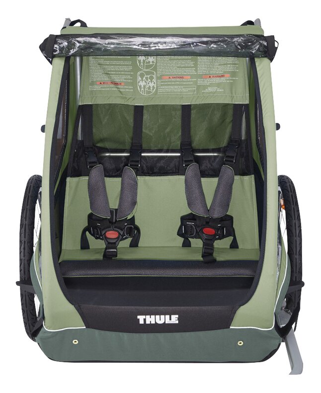 Thule Fietskar Coaster 2 XT Mallard Green met regenhoes