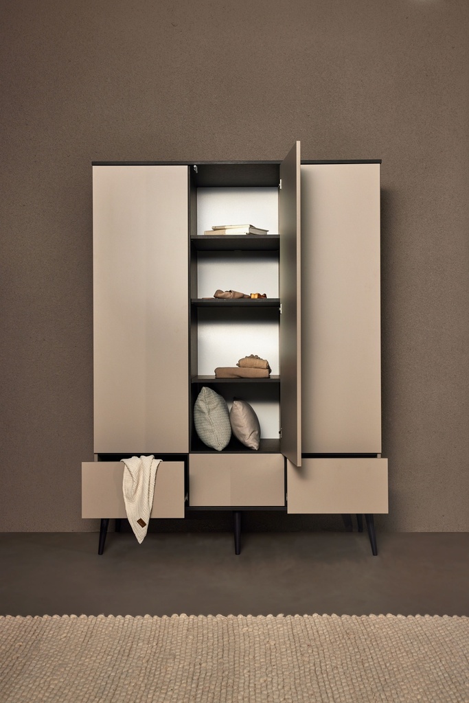 Quax Armoire 3 portes Flow Stone