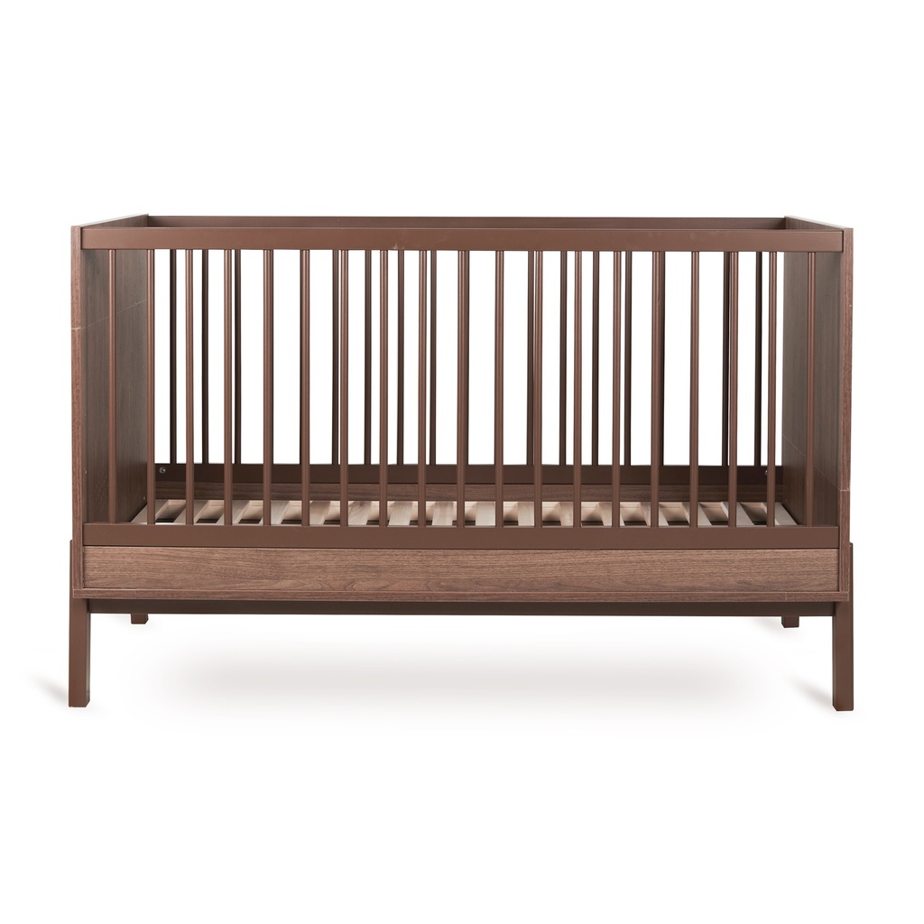 Quax 2-delige babykamer (bed L 140 x B 70 cm + commode met verlengstuk) Ashi Chestnut