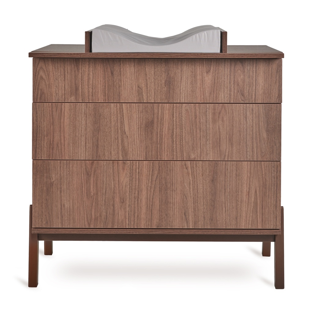 Quax 3-delige babykamer (bed L 120 x B 60 cm + commode met verlengstuk + kast met 2 deuren) Ashi Chestnut