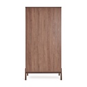 Quax 3-delige babykamer (bed L 120 x B 60 cm + commode met verlengstuk + kast met 2 deuren) Ashi Chestnut