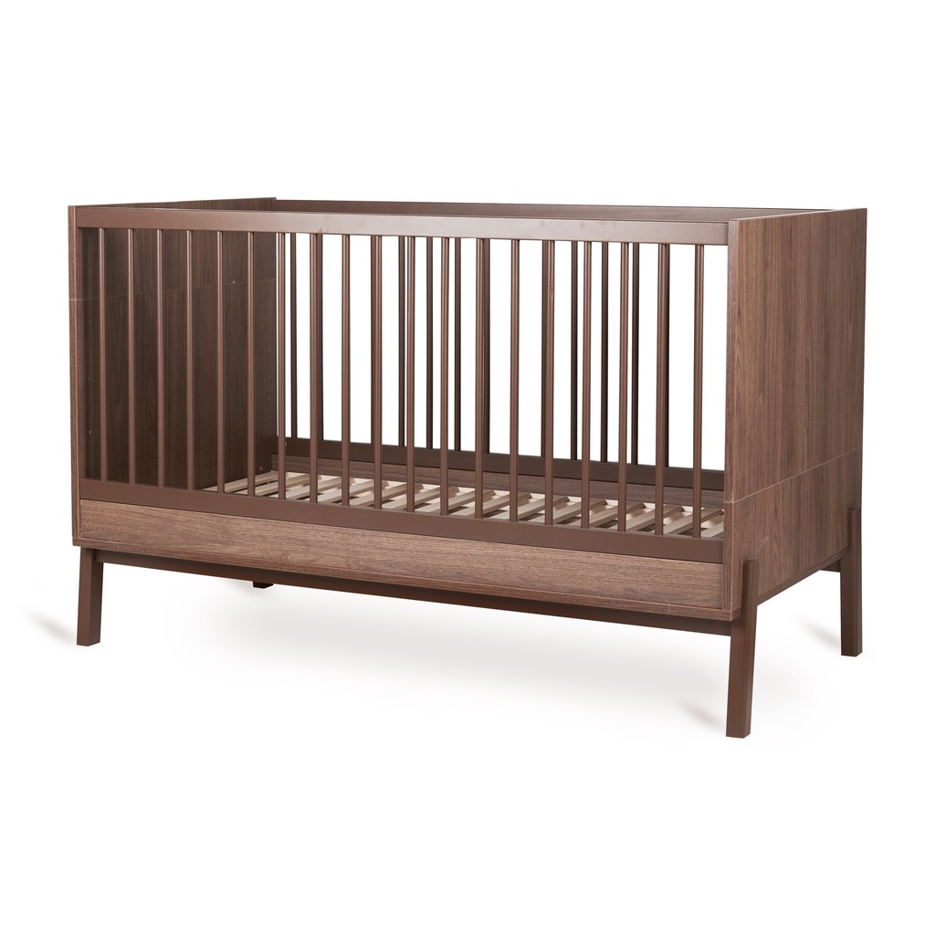 Quax 3-delige babykamer (bed L 140 x B 70 cm + commode met verlengstuk + kast met 2 deuren) Ashi Chestnut