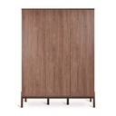 Quax 3-delige babykamer (bed L 120 x B 60 cm + commode met extensie + kast met 3 deuren) Ashi Chestnut