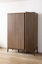 Quax 3-delige babykamer (bed L 120 x B 60 cm + commode met extensie + kast met 3 deuren) Ashi Chestnut