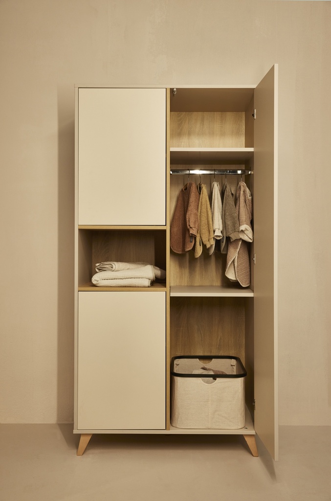 Quax Armoire 2 portes Loft Clay