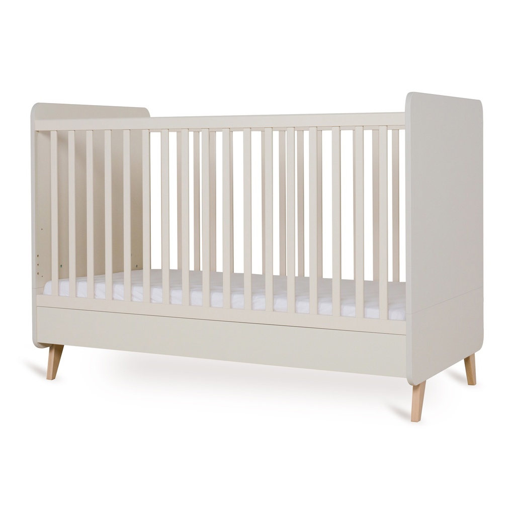 Quax Chambre de bébé 2 pièces (lit + commode avec rallonge) Loft Clay