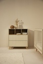 Quax Chambre de bébé 2 pièces (lit + commode avec rallonge) Loft Clay